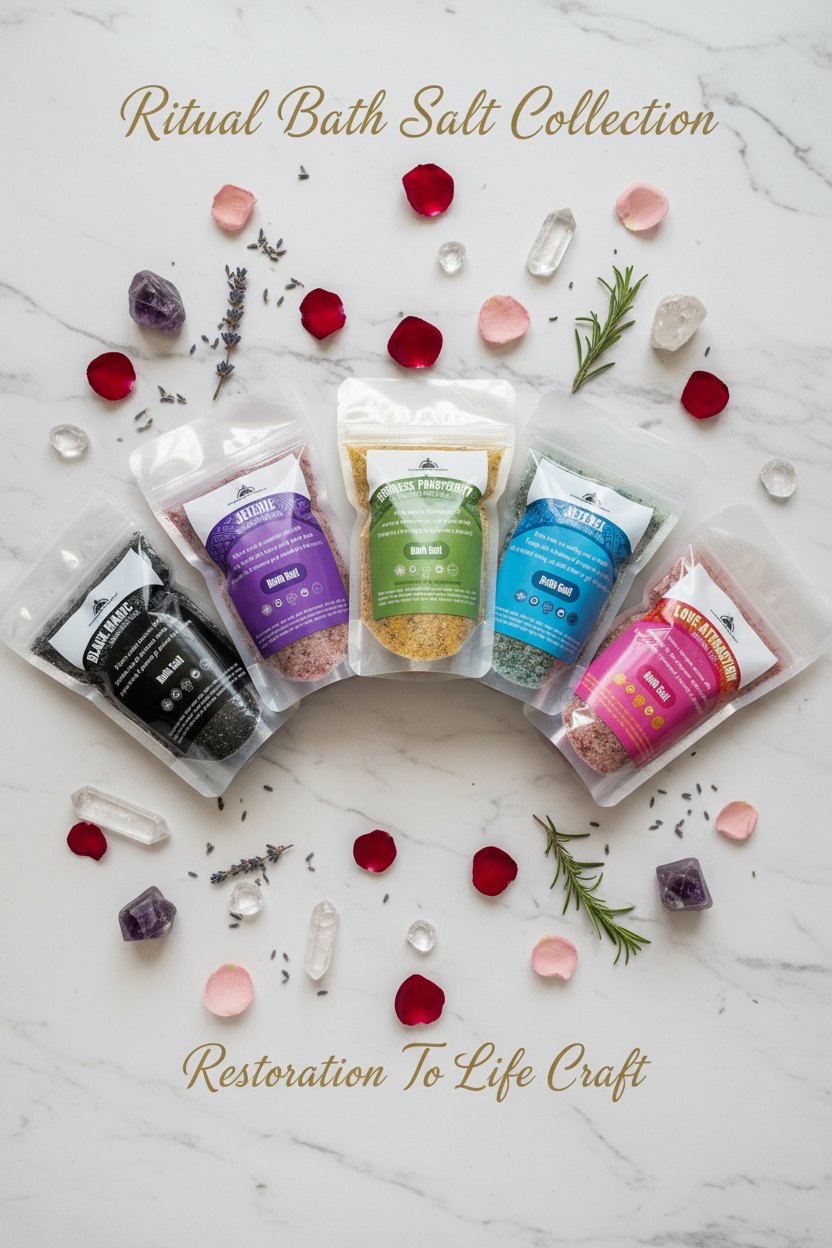 Ritual Bath Salt Collection Poster