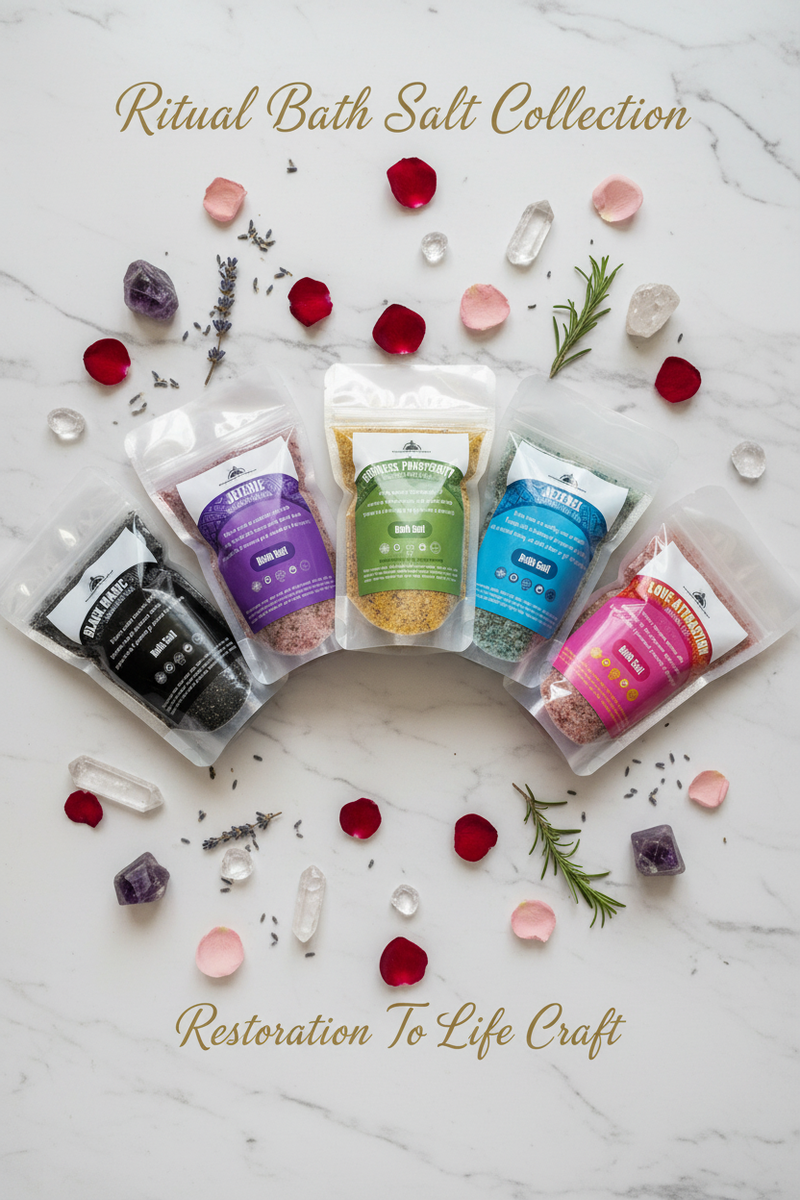 Ritual Bath Salt Collection Poster